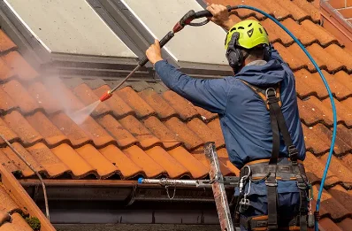 Démoussage et hydrofuge de toiture à Auguaise